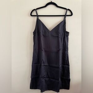 New! Ettitude Black Chemise Slip Sleep Dress